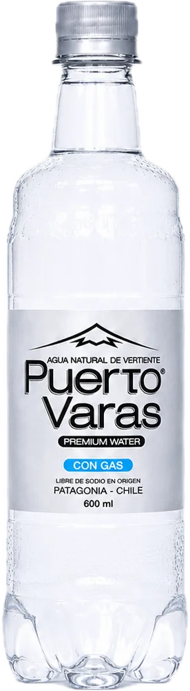PET 600 ml con gas Agua Puerto Varas